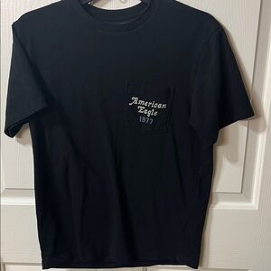 American Eagle Outfitters Black Tee with Pocket